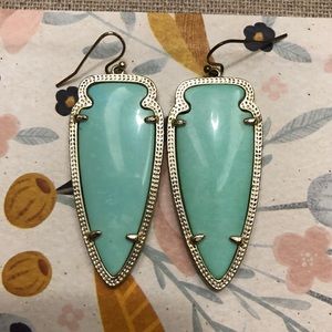Kendra Scott Turquoise Skylar Earrings